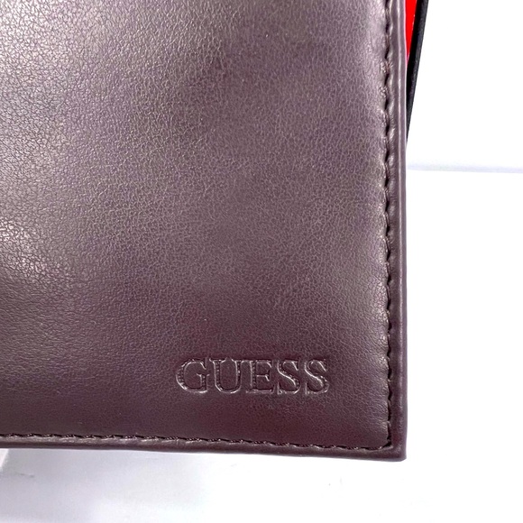 GUESS,MEN’S WALLET, BROWN, TRI FOLD, 9 CREDIT CARD HOLDER,4 HIDDEN COMPARTMENT - Picture 3 of 16